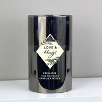 Personalised Botanical Smoked Glass LED Candle Extra Image 1 Preview